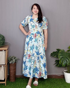 Atasha Printed Maxi  Dress  0029