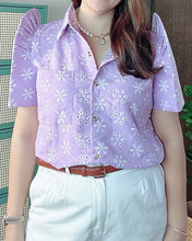 Load image into Gallery viewer, *Maria Filipiñana Inspired Eyelet Top 0029