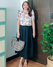 Load image into Gallery viewer, *Maria Filipiñana Inspired Eyelet Top 0034
