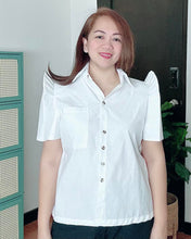 Load image into Gallery viewer, *Maria Filipiñana Inspired Premium Linen Top 0037