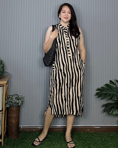 Faye Striped Dress 0007