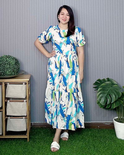 Atasha Printed Maxi  Dress  0023
