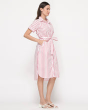 Load image into Gallery viewer, Sale! Eunice Striped Red Dress 0018