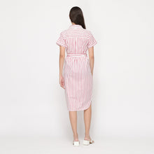 Load image into Gallery viewer, Sale! Eunice Striped Red Dress 0018
