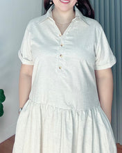 Load image into Gallery viewer, *Ara Premium Linen Offwhite ‘Katsya’ Dress 0008
