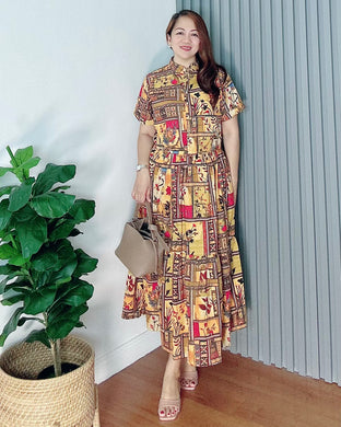 *Selena Maxi Printed Dress 0031