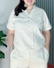 Load image into Gallery viewer, *Vinna Premium Linen Offwhite (katsya) Coordinates 0015