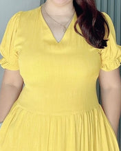Load image into Gallery viewer, Ariana Plain Mustard Soft Linen 0138