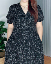 Load image into Gallery viewer, *Ariana Polka Black Maxi Dress 0098