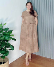 Load image into Gallery viewer, *Alexa Polka Brown Dress 0077