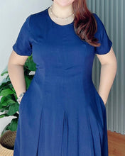 Load image into Gallery viewer, Demi Maxi Plain Soft Linen Dress 0006