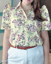 Load image into Gallery viewer, *Maria Filipiñana Inspired Eyelet Top 0033