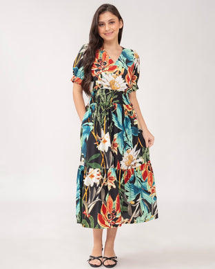 Sale! Sigrid Maxi Printed Dress 0045