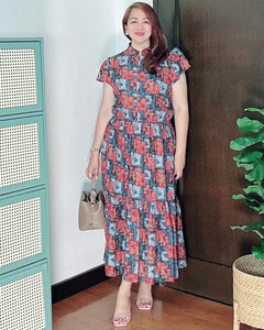 *Bela Maxi Printed Dress 0125