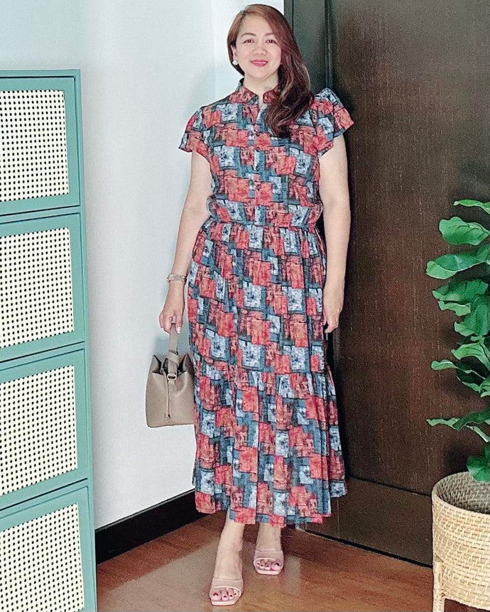 *Bela Maxi Printed Dress 0125