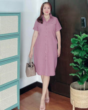 Load image into Gallery viewer, *Nicole Plain Mauve Dress 0114