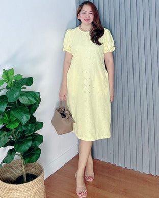 Scarlet Yellow  Eyelet Dress 0021