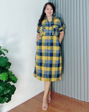 Load image into Gallery viewer, *Elena Checkered Dress 0100