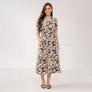 Sale! Sigrid Maxi Printed Dress 0044