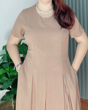 Load image into Gallery viewer, Demi Maxi Plain Soft Linen Dress 0007