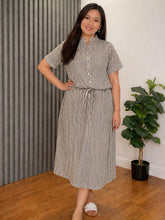 Load image into Gallery viewer, Sale! Carmie Maxi Choco Striped Dress 0128