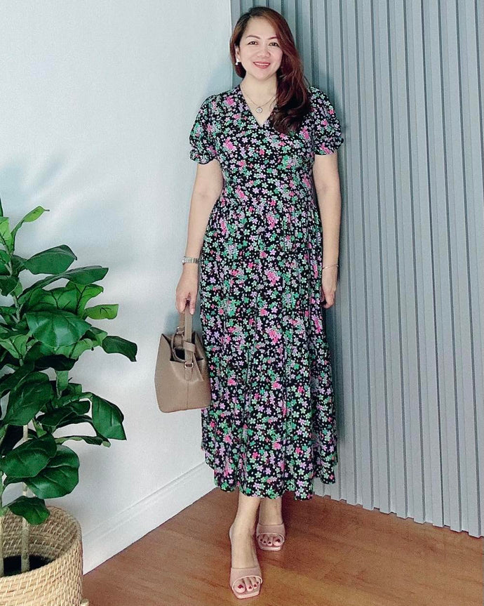 *Ariana Printed Maxi Dress 0100