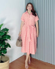 Load image into Gallery viewer, *Ara Eyelet Peach Dress 0002