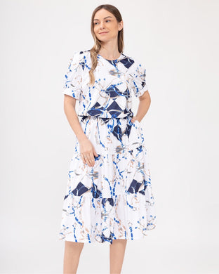 Lana Printed Top and Skirt 0031