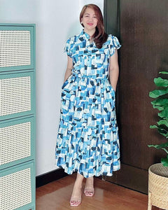 *Bela Maxi Printed Dress 0128