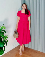 Load image into Gallery viewer, *Aubrey Plain Red Dress 0136