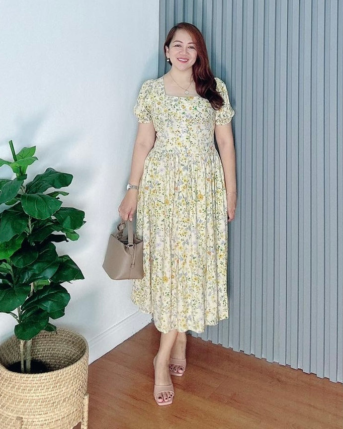 *Aubrey Printed Dress 0124