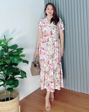 *Ariana Printed Maxi Dress 0102