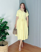 Load image into Gallery viewer, *Ara Eyelet Yellow Dress 0003