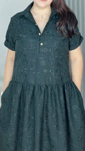 Load image into Gallery viewer, *Ara Eyelet Black Dress 0028