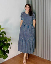 Load image into Gallery viewer, *Martha Maxi Striped Dress 0075