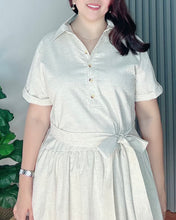 Load image into Gallery viewer, *Ara Premium Linen Offwhite ‘Katsya’ Dress 0008