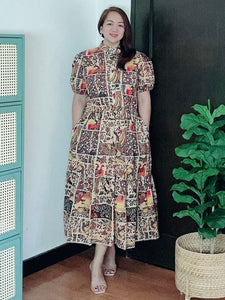 *Bianca Maxi Printed Dress 0256