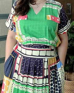 *Sam Maxi Printed Dress 0010
