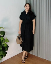 Load image into Gallery viewer, * Vera Plain Premium Linen Dress 0018