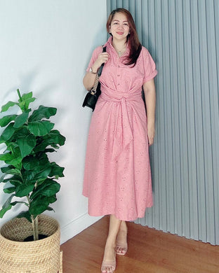 *Julia Maxi Eyelet Embroidered Dress 0020