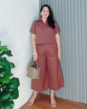 Load image into Gallery viewer, *Monique Premium Linen Choco Coordinates 0009