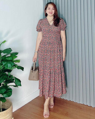 *Ariana Printed Maxi Dress 0099