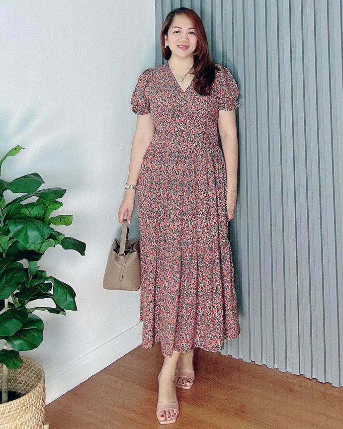 *Ariana Printed Maxi Dress 0099