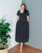 Load image into Gallery viewer, *Aubrey Polka Black Dress 0131