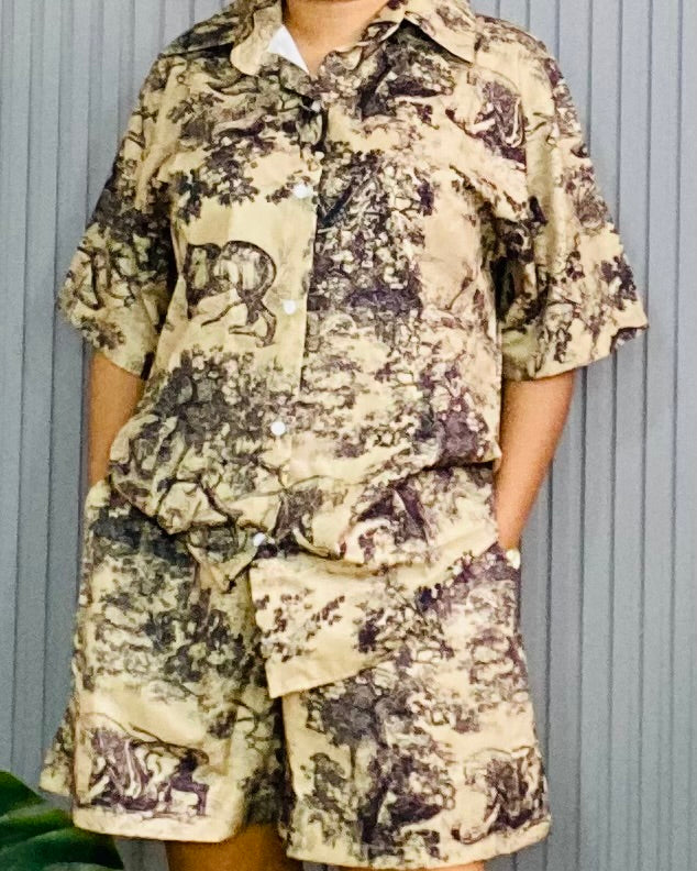 Sale! Bkk Printed Top & Short 0015