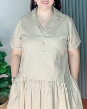 Load image into Gallery viewer, *Ara Premium Linen Dress Mocha brown 0009