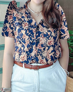 *Maria Filipiñana Inspired Eyelet Top 0032