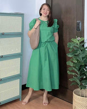 Load image into Gallery viewer, Alexa Plain Green Dress 0038