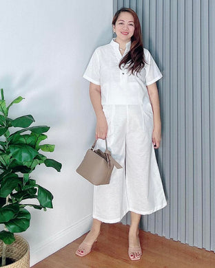 *Justine White Premium Linen Coordinates 0016