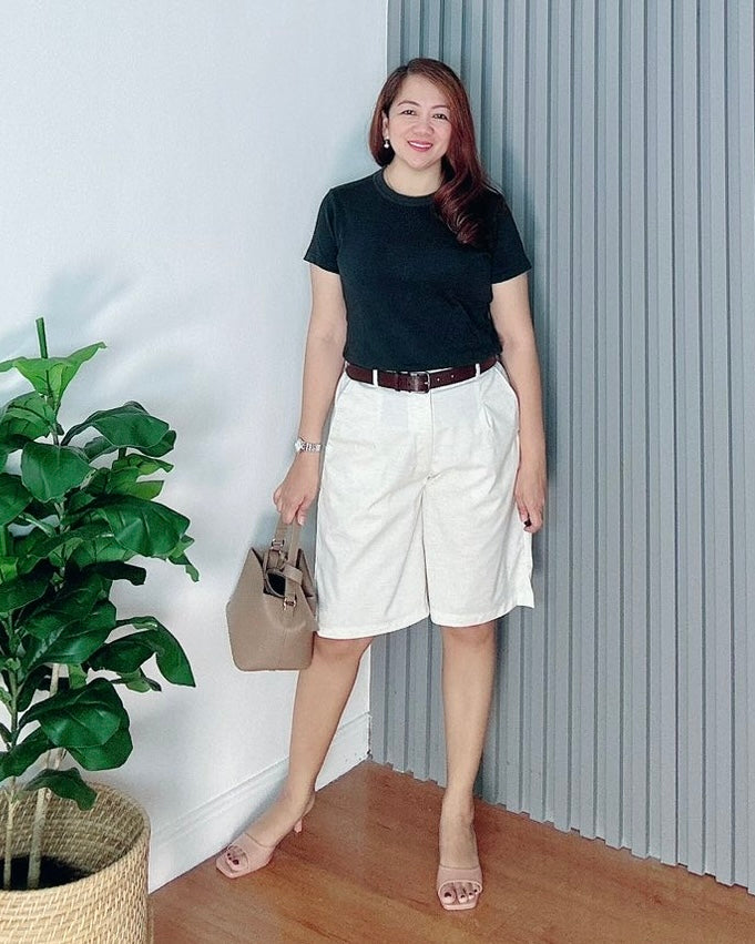 *Camia Premium Linen Offwhite Short 0002